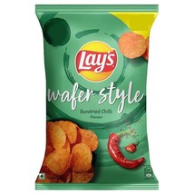 Lay&#39;s Wafer Style Potato Chips Sundried Chilli Flavour 48grams Crisps In... - £4.77 GBP