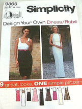 Simplicity 9865 Miss Petite Dress Design Your Own Pattern 3 styles 2 lengths New - £3.93 GBP