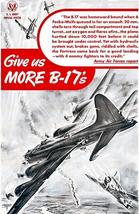 Give Us More B-17&#39;s - US Army Air Forces - 1944 - World War II - Propaganda Magn - £9.58 GBP