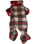 Wondershop Pet Pajamas White &amp; Red Flannel Size Small - £5.34 GBP