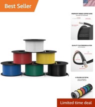 Silicone Tinned Copper Wire, 300ft, Perfect for Automotive &amp; DIY Wiring - $784.64 MXN