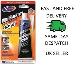 V-TECH INSTANT GASKET BLACK 85GM VITAL BLACK RTV 157 - TH48 - $8.11