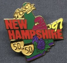 QVC 50 in 50 New Hampshire 1997 Pin Hat Tie Lapel Pinback Collectible Souvenir - £2.35 GBP
