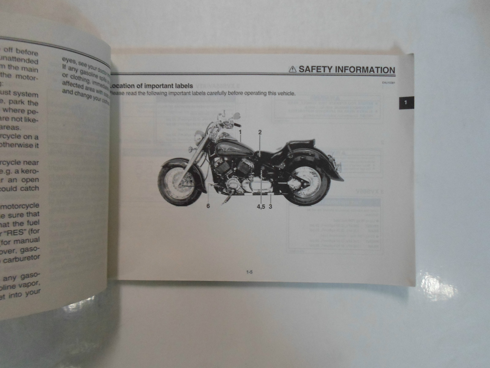 2006 Yamaha V Star XVS65V XVS65AV XVS65ATV Owners Operators Owner Manual NEW Item image 4