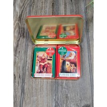 Vintage Coca-Cola Playing Cards, 2 Sealed Decks &amp; Tin 1995 Coke Gift - £9.50 GBP