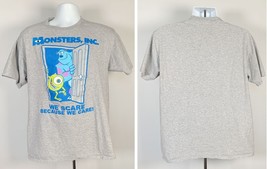Disney Pixar Monsters Inc We scare Because We Care T Shirt Mens Large Su... - $24.70