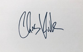 CHRIS KIRK AUTOGRAPHED Hand SIGNED INDEX CARD w/COA GEORGIA BULLDOG PGA ... - £11.78 GBP