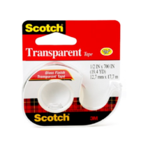 Scotch Transparent Tape with Dispenser, 1/2 Inch x 700 Inches 1 Pack - $7.12