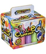 Sidewalk Chalk 20 Pack, PartNo 3509, by Ja-Ru Inc., Stationery, Chalk, A... - $15.67