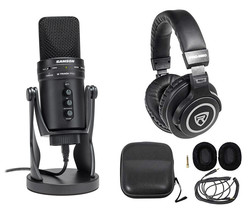 Samson G-Track Pro Studio Usb Podcast Microphone Mic+Interface+Headphones - £164.48 GBP