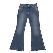 FRAME Denim Double Detail Flare Blue Jeans Merced High Waist Stretch - S... - $82.24