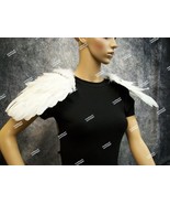 2 pc Angel Feather Clip on Shoulder Wings Celestial Heavenly Being Divin... - $294.17 MXN