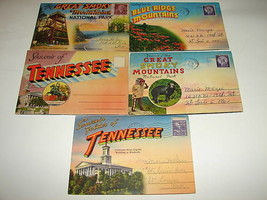 5 1950&#39;s Tennessee Souvenir Postcard Folder Photo Sets - £12.75 GBP