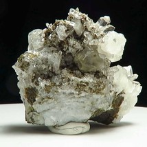 Brandberg_Quartz Crystal_Namibia BR62 Multiple Double Terminate Quartz_Calcite + - $27.67