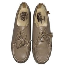 SAS Siesta USA Handsewn Mocha Leather Womens Size 7.5 Comfort Tie Flat S... - $55.00