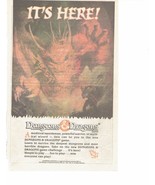 1991 Dungeons and Dragons Print Ad TSR Role playing game 6.5&quot; x 10&quot; - £15.25 GBP