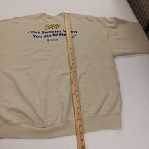 SunSip Men's Tan/Beige Long Sleeve Pullover Sweatshirt Chest 51" image 6