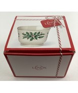 Lenox Holiday Archive Treat Bowl 4.25&quot; Christmas Collectible Dish Holly ... - $38.56