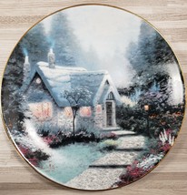 1991 Knowles Cedar Nook Cottage by Thomas Kinkade 8.5&quot; Collector&#39;s Plate - £16.05 GBP