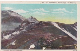 Colorado Springs CO Switchbacks Pikes Peak Auto Highway Postcard D13 - £2.34 GBP