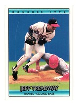 1992 Donruss #324a Jeff Treadway Atlanta Braves - £1.19 GBP