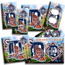 Detroit Tigers Comerica Baseball Stadium Light Switch Outlet Wall Plate Room Art - £8.96 GBP+