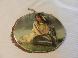 Wolf Maiden Picture Mounted on Wood Wall Art from Cachuma Lake #148-363 - £39.50 GBP