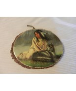Wolf Maiden Picture Mounted on Wood Wall Art from Cachuma Lake #148-363 - £39.91 GBP