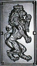 Giant Mold 19"x34"x2" Scottish Rampant Lion (Right Face) Wall Plaque, Fast Ship image 1