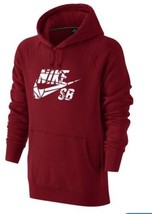  Nike Skateboarding Classic Fit Red 724222 687 Men Hoodie Vintage Size L - £55.13 GBP