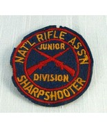ANTIQUE NRA JUNIOR DIVISION SHARPSHOOTER RIFLES CROSSED ARM PATCH - €6,72 EUR