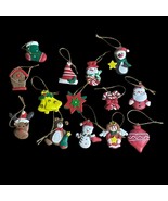 Lot of 14 Mini Foam Christmas Tree Decorations - $14.96