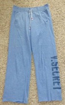 Womens Pants Victorias Secret Blue Elastic Waist Lounge Sweatpants-size ... - $17.82
