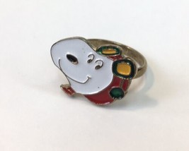 Vintage Peanuts Snoopy “The Flying Ace” Adjustable Enamel Ring - £15.62 GBP