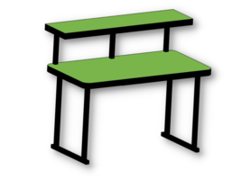 Fiberglass Laminate Table TFPR 3048 with TFL 4&#39; Upper Shelf - $1,676.57