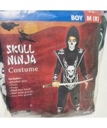 Boys Medium 8 Skull Ninja Costume Halloween - £17.92 GBP