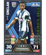 Topps Match Attax 2013-14 Premier League West Bromwich Albion Scott Sinc... - $192.52 MXN