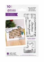 Crafter&#39;s Companion Gemini-Clear Acrylic Stamp &amp; Metal Die Set-Peek-A-Boo Rei... - £12.78 GBP