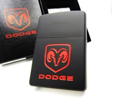 Dodge Logo Engraved Matte Black Zippo 2006 MIB Rare - £117.16 GBP