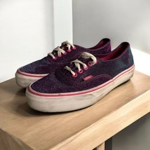 VANS Magenta Purple Iridescent Off The Wall Sneakers Women&#39;s Size 8.5 Me... - $26.72