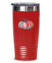 Pumpkin Fall Tumbler Pink Pumpkin, Thanksgiving, Halloween Red-T-20oz  - £23.32 GBP