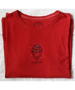 Life is Good Women`s Crusher T Shirt M Red Right On Jack Face Cotton Vin... - $24.99