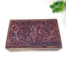 Goddess of Earth Wooden Handmade Altar Box | Goddess Jewelry Box 5&quot;x 8&quot; - $33.66