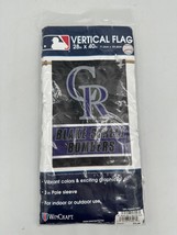 WINCRAFT COLORADO ROCKIES VERTICAL FLAG BLAKE STREET BOMBERS MLB 28x40 - £19.26 GBP