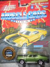 Johnny Lightning Muscle Cars Blue &quot;&#39;70 Chevelle SS&quot; Mint On Sealed Card 1/64 - £3.90 GBP