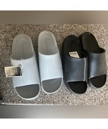 2 Men&#39;s NIKE CALM SLIDE BLACK / GRAY Size 12 Comfort - €207,73 EUR