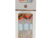 KISS imPRESS Pride Collection Short Square Press-On Nails  Blue  30 Pieces - £3.09 GBP