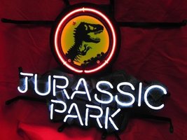 Jurassic Park Dinosaurs Neon Sign 16&quot;x14&quot; - £109.94 GBP