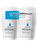 La Roche Posay 24H Physiological Deodorant Roll-On 2x50ml Exp:2027 - $762.02 MXN