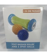 Foot Massager Roller Spiky Ball Foot Pain Relief Massager NIB Pasnity - $20.33 CAD